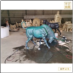 工廠(chǎng)批發(fā)純銅牛擺件